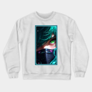 Anime Girl Eye | Quality Anime Artwork | Anime Aesthetic | Manga Anime Art Crewneck Sweatshirt